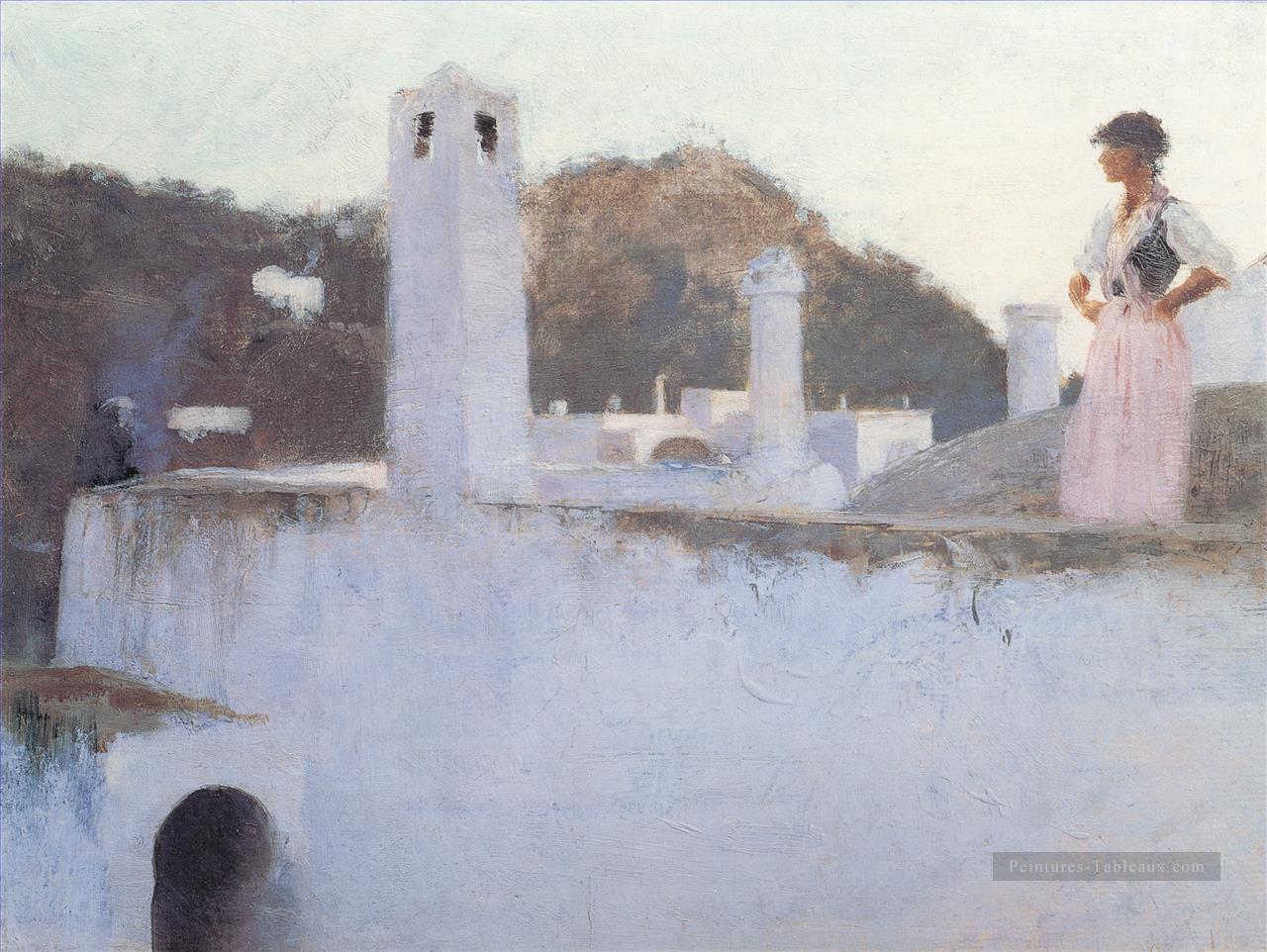 Vue de Capri John Singer Sargent Peintures à l'huile